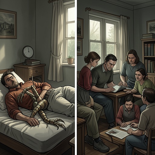 From Transformation to Metamorphosis from "The Metamorphosis". This flow traces the difference between Gregor’s physical change and the deeper transformation of the family around him.