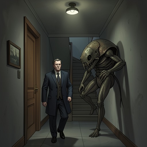 The Chief Clerk’s Failed Inspection from "The Metamorphosis". This flow follows the Chief Clerk’s visit from workplace suspicion to flight and the collapse of Gregor’s professional identity.