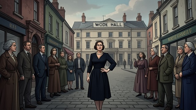 A Fortune in Public View from "Death on the Nile". Money as Spectacle The town’s fascination Observers discuss Linnet’s fortune and the renovations planned for Wode Hall as if her wealth were a public event.