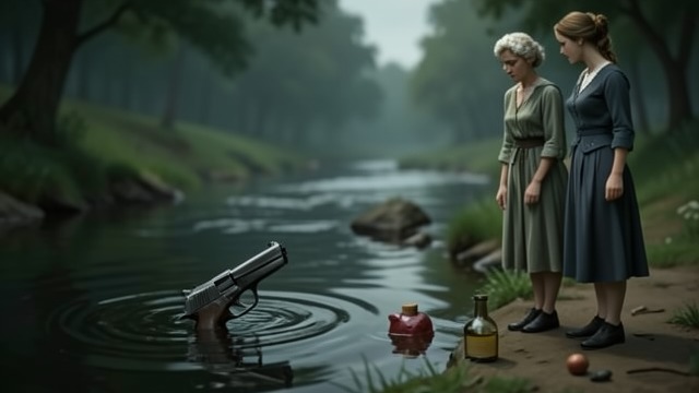 The River Carries Evidence from "Death on the Nile". The Nile as Disposal Objects cast away The murderer throws the pistol into the river, while Rosalie independently discards her mother’s hidden alcohol.