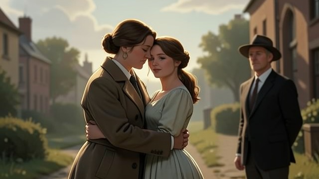 Happiness After Tragedy from "Death on the Nile". A Surviving Affection A family welcome Mrs. Allerton sees Tim and Rosalie together and embraces Rosalie warmly.