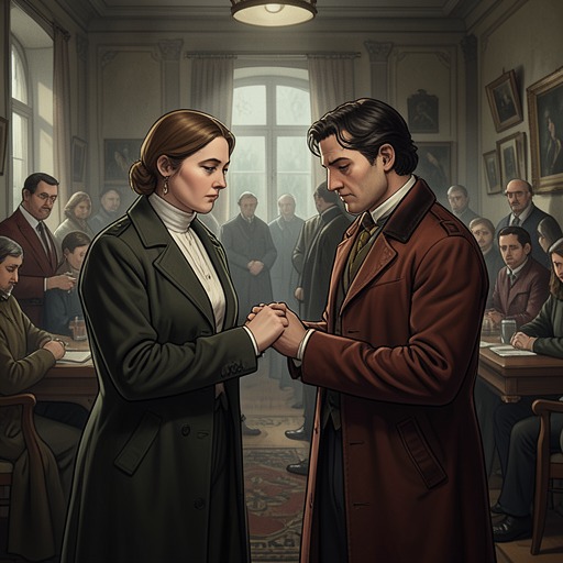 Linnet and Simon’s Marriage from "Death on the Nile". The marriage that begins as a dazzling social surprise is gradually revealed as an instrument of deception, inheritance and murder.