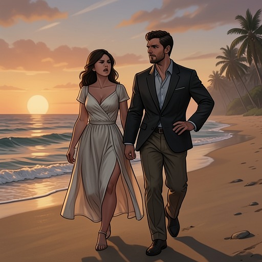 The Honeymoon Under Pursuit from "Death on the Nile". The Doyles’ honeymoon shifts from promised romance to a repeated contest over whether Jacqueline can be escaped or ignored.