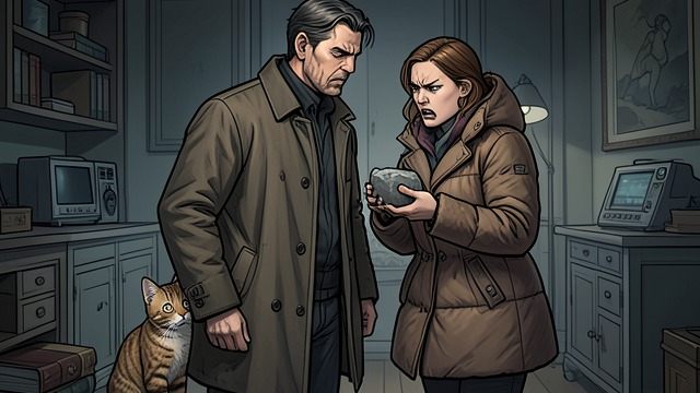 A Dangerous Neighbor from "A Man Called Ove". The Cat in the Flowerbed Stones and a Threat When Blond Weed throws stones at The Cat, Ove intervenes before the next one can land.