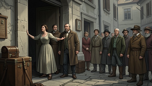 A Neighborhood Stands Together from "A Man Called Ove". Authority Meets a Community The threshold becomes a boundary When the official returns with nurses to take Rune, Anita stands in the doorway and insists that…