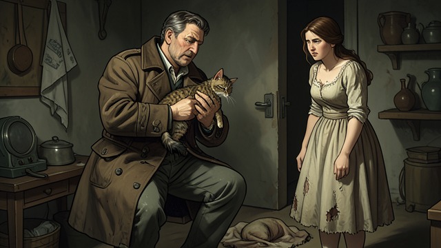 An Unwanted Housemate from "A Man Called Ove". The Cat Stays Terms of Coexistence A veterinarian identifies frostbite and malnutrition, leaving Ove with instructions for feeding and caring for the animal.