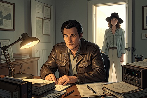 Clare Cavendish commissions Marlowe to investigate Nico Peterson from "The Black-Eyed Blonde". Clare Cavendish commissions Philip Marlowe to investigate Nico Peterson after reporting that she saw the man, presumed dead, alive in San Francisco.