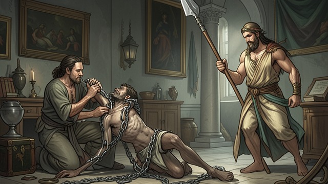 Death’s Captive from "The Myth of Sisyphus". Death’s Captive Broken Mortality Sisyphus binds Death, temporarily removing the power that sends mortals below.