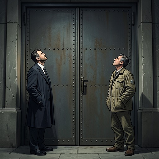 Kafka’s Two Protagonists from "The Myth of Sisyphus". This flow compares Joseph K. and Land Surveyor K. as two character destinies shaped by inaccessible authority and different forms of hope.