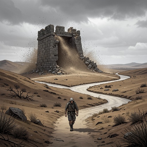 The Human Condition Without God from "The Myth of Sisyphus". This flow traces the transformation of guilt, innocence, responsibility, and freedom after the disappearance of divine judgment.