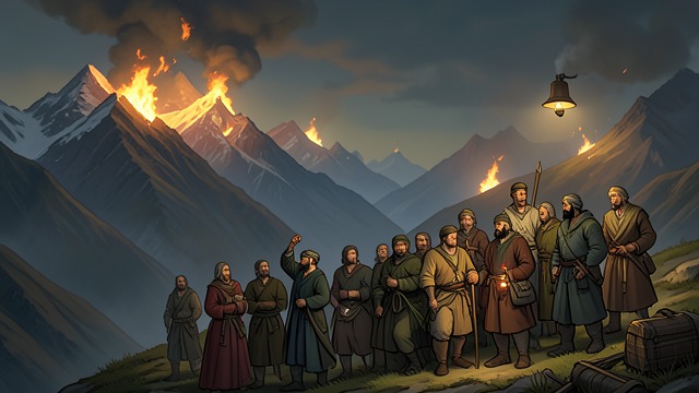 Signals over the Valleys from "William Tell". Signals over the Valleys The landscape carries news Beacon fires appear on the mountain tops and bells ring across the country.