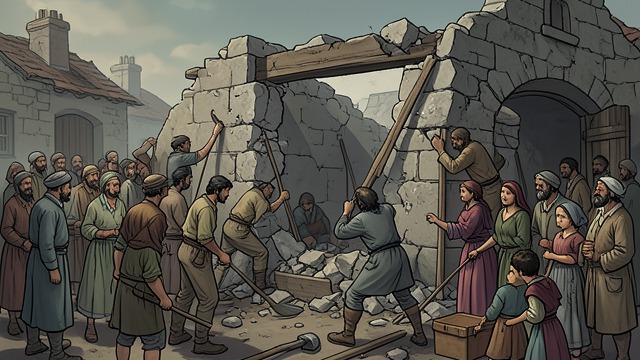 The People’s Reversal from "William Tell". The People’s Reversal The builders return After hearing that the governors’ strongholds have fallen, the people of Uri tear down the keep.