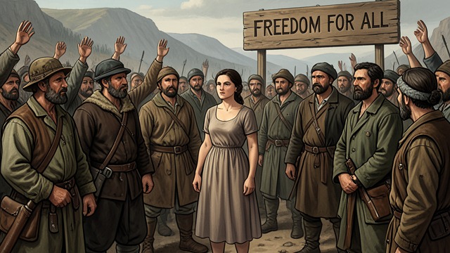 Freedom Extended to Bertha from "William Tell". Freedom Extended to Bertha A claim to citizenship Bertha asks the Confederates to receive her into their league and protect her rights.