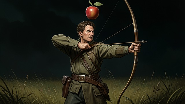 A Test of His Skill from "William Tell". A Test of His Skill The governor’s challenge After Tell refuses to salute Gessler’s hat, the governor forces him to shoot an apple from Walter Tell’s head.
