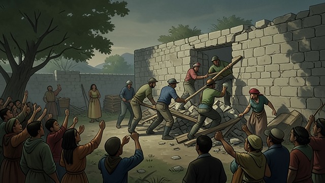 The Keep Torn Down from "William Tell". The Keep Torn Down Builders reverse their labor The people attack the keep, and the masons lead the destruction of the structure they had been forced to build.