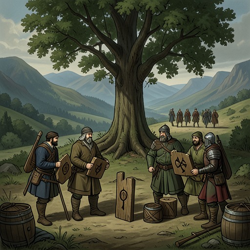 The Three Cantons Unite from "William Tell". This flow traces how local grievances become a coordinated compact for recovering self-government.