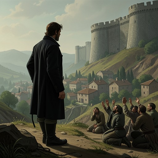 The Governor’s Escalating Rule from "William Tell". This flow follows Hermann Gessler’s coercive policies from intrusive intimidation to the collapse of his authority.