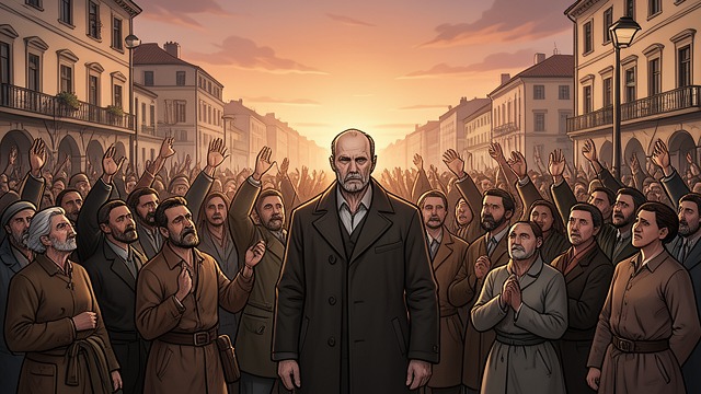 A Leader Named from "William Tell". A Leader Named Collective choice The crowd calls for a leader and names William Tell.