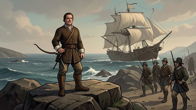 The Mountain Leap from "William Tell". The Mountain Leap A temporary reprieve William Tell steers the ship through the rocks and reaches calmer water, saving the crew from immediate danger.