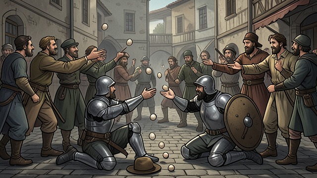 Mocking the Guards from "William Tell". Mocking the Guards A public gathering People taunt Friesshardt and Leuthold instead of bowing to the Governor’s hat.