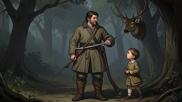 A Marksman’s Reputation from "William Tell". A Marksman’s Reputation Practiced skill William Tell wins local shooting contests and brings game home to support his family.