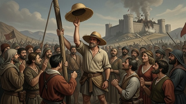 A Shared Victory from "William Tell". A Shared Victory Revolt continues without him The Swiss people rise after Hermann Gessler dies and attack the fortresses.