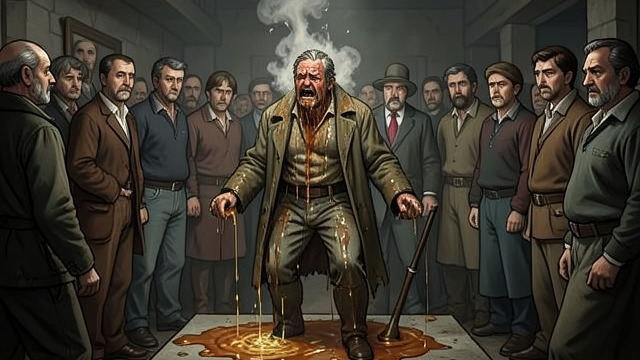 The Delegates’ Compliance from "William Tell". The Delegates’ Compliance Force secures agreement The delegates say they accept the taxes after Arnold of Melchthal is hurt with boiling oil.