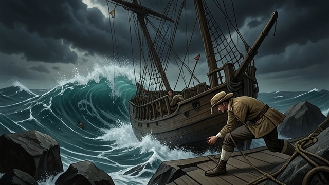 The Storm Rises from "William Tell". The Storm Rises A dangerous lake The ship encounters a sudden storm, and the helmsman cannot guide it through the rocks.
