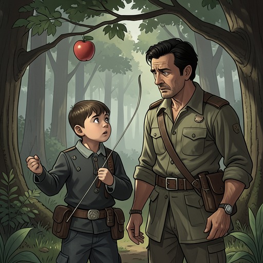 A Father’s Test from "William Tell". This thread reframes the apple ordeal as an evolving relationship between William Tell and Walter, marked by fear, trust, and relief.