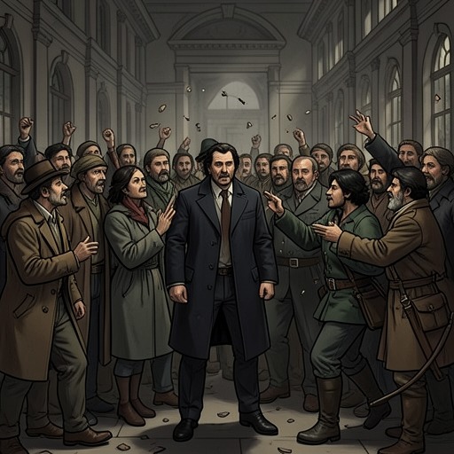 The Public Conflict from "William Tell". This thread traces conflict between the Swiss people and the regime as silence, evasion, confrontation, and rebellion give way to independence.