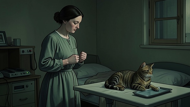 The Decision from "The Friend". The Decision A mass and a choice At nineteen, the Narrator’s cat has a mass and cannot eat normally.