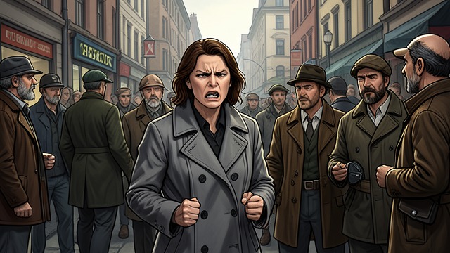 Anger in the Street from "The Friend". Anger in the Street A world still populated At rush hour the Narrator seethes at ordinary people who remain alive while her friend is gone.