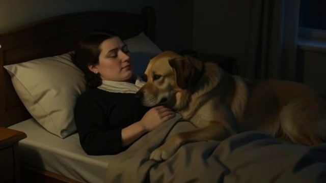 Shared Space from "The Friend". Shared Space An intimate investigation Apollo approaches the Narrator in the night, sniffs her, and places a paw on her chest.