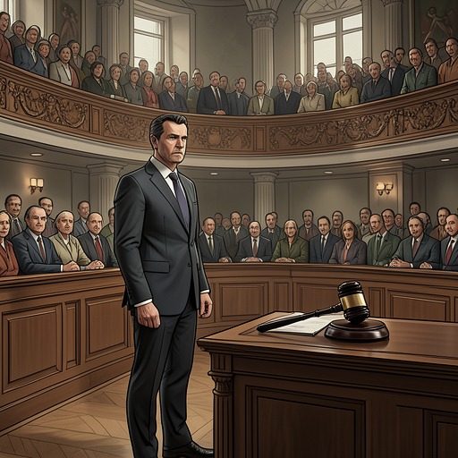 The Wennerström Campaign from "The Girl with the Dragon Tattoo". The conflict between Mikael Blomkvist and Hans-Erik Wennerström develops from courtroom defeat into a devastating investigative counterattack.