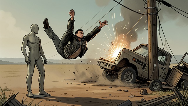 The Final Decoy from "Doctor Sleep". A Cartwheel and a Collision Drawing Rose’s attention Billy stages an absurd cartwheel and uses a mannequin to make Rose misread the situation.