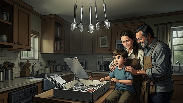 The Floating Spoons from "Doctor Sleep". The Kitchen Ceiling Power breaks through After a magician’s performance, Abra says she can do a trick too.