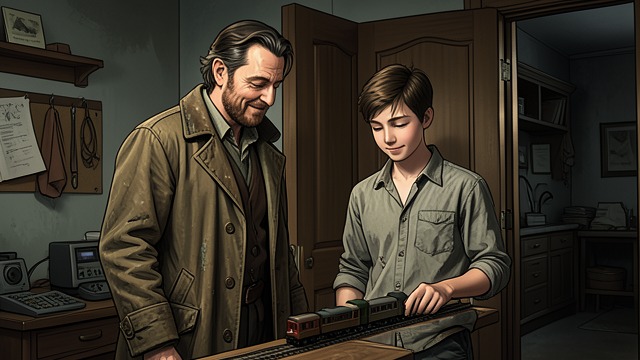 A Welcoming Stranger from "Doctor Sleep". The Train Engineer A chance encounter Billy finds Dan looking over the miniature train at Teenytown and treats him with welcome rather than suspicion.