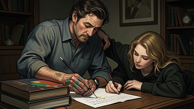 The Standover Man from "The Book Thief". The Standover Man Painted Pages Max Vandenburg paints over pages of Mein Kampf and writes a thirteen-page story for Liesel.