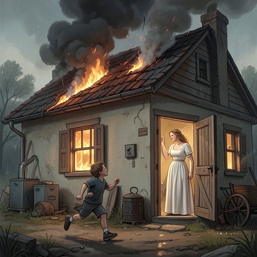 Death of the Hubermanns from "The Book Thief". This flow follows the destruction of the household that gave Liesel Meminger her first lasting home.