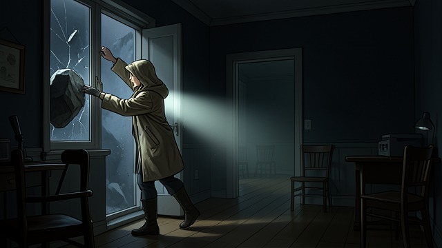 Entering the Empty House from "Leave the World Behind". Entering the Empty House A Forced Entrance Rose finds the household absent and enters by breaking a small pane of glass.
