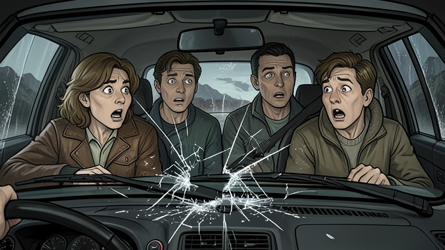 A Noise in a Damaged World from "Leave the World Behind". A Noise in a Damaged World Physical Disturbance The powerful noise damages glass and disrupts the family’s sense of safety.