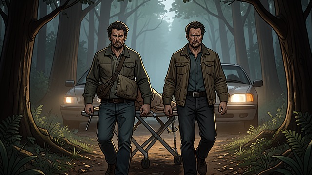 The Men Return from "Leave the World Behind". The Men Return Two Emergencies Converge George and Clay bring Archie back after deciding that the trip to the hospital is unsafe.