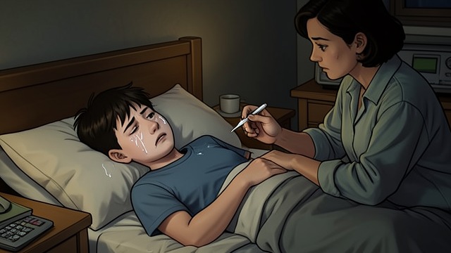 The First Fever from "Leave the World Behind". The First Fever A Sudden Change After the noise, Archie grows disoriented and vomits.