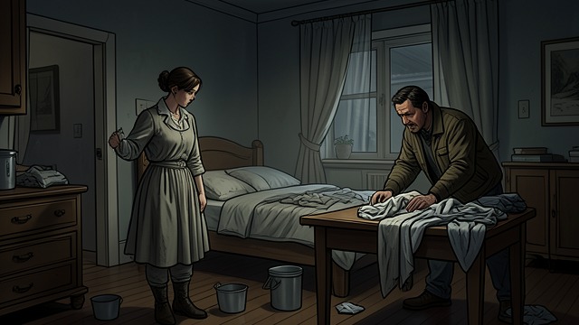Careful Work Continues from "Leave the World Behind". Careful Work Continues Cleaning and Preparing Ruth tidies rooms and collects laundry; Amanda checks on Archie and searches for Rose.