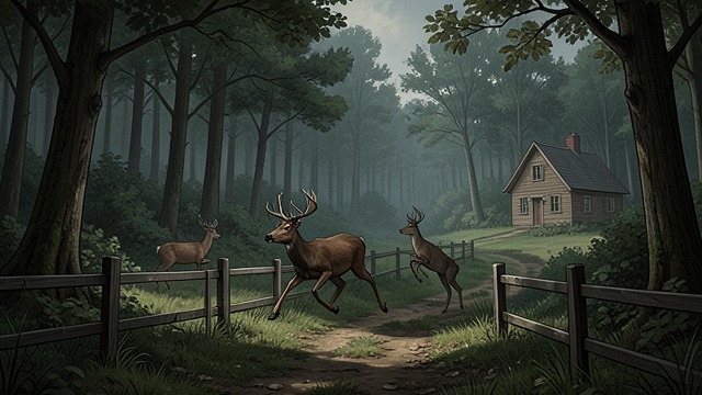 Animals Move Through Boundaries from "Leave the World Behind". Animals Move Through Boundaries A Migration Beyond Property Lines Large numbers of deer move across the landscape without regard for fences and property…