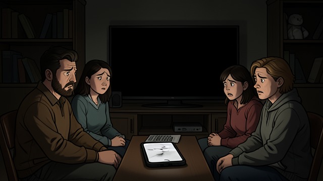 The Devices Go Silent from "Leave the World Behind". The Devices Go Silent Failed Connections Amanda’s phone briefly shows alerts that will not open, and other communications remain unavailable.
