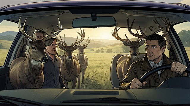 Signs in the Woods from "Leave the World Behind". Signs in the Woods Unusual Animal Presence Rose sees a vast group of deer, and later Danny describes another large migration.