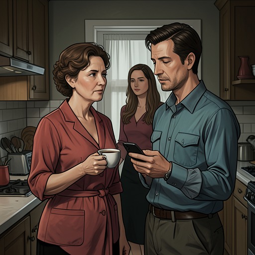 Care Across Two Marriages from "Leave the World Behind". This flow traces how the household’s shared crisis forces George, Ruth, Clay, and Amanda to negotiate care and separation.