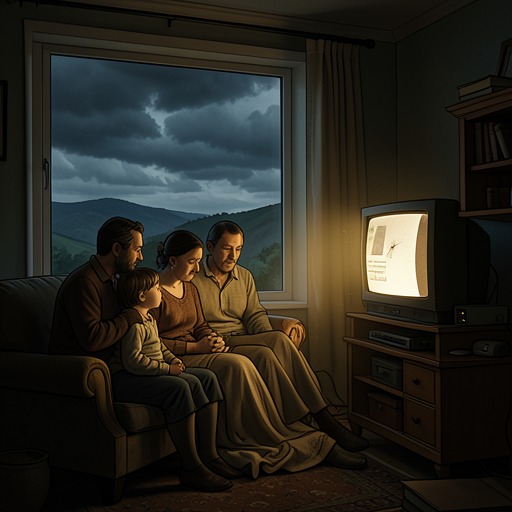 The Illusion of Safety from "Leave the World Behind". This flow traces how homes, technology, wealth, and family routines offer comfort while failing to guarantee protection.