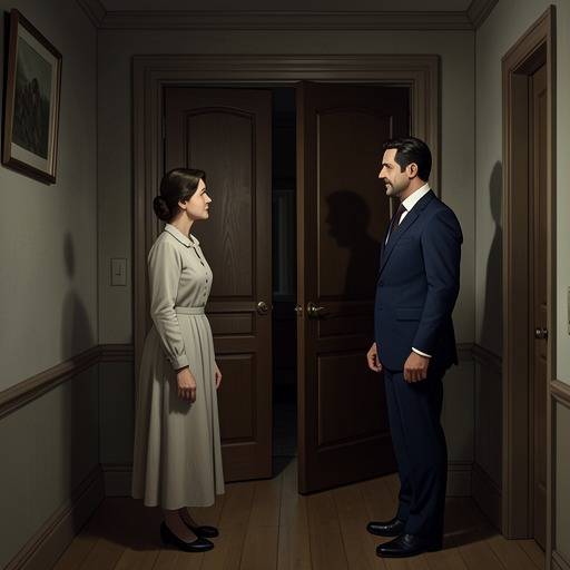 Trust Between Renters and Owners from "Leave the World Behind". This flow traces how suspicion between Amanda and the Washingtons gives way to practical cooperation without ever becoming certainty.